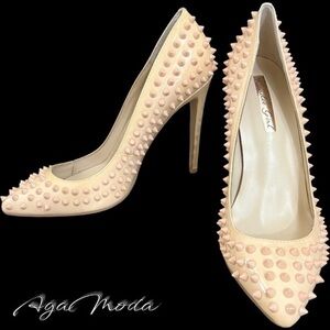 Kandee Teaser NWOB Nude Spiked Heels